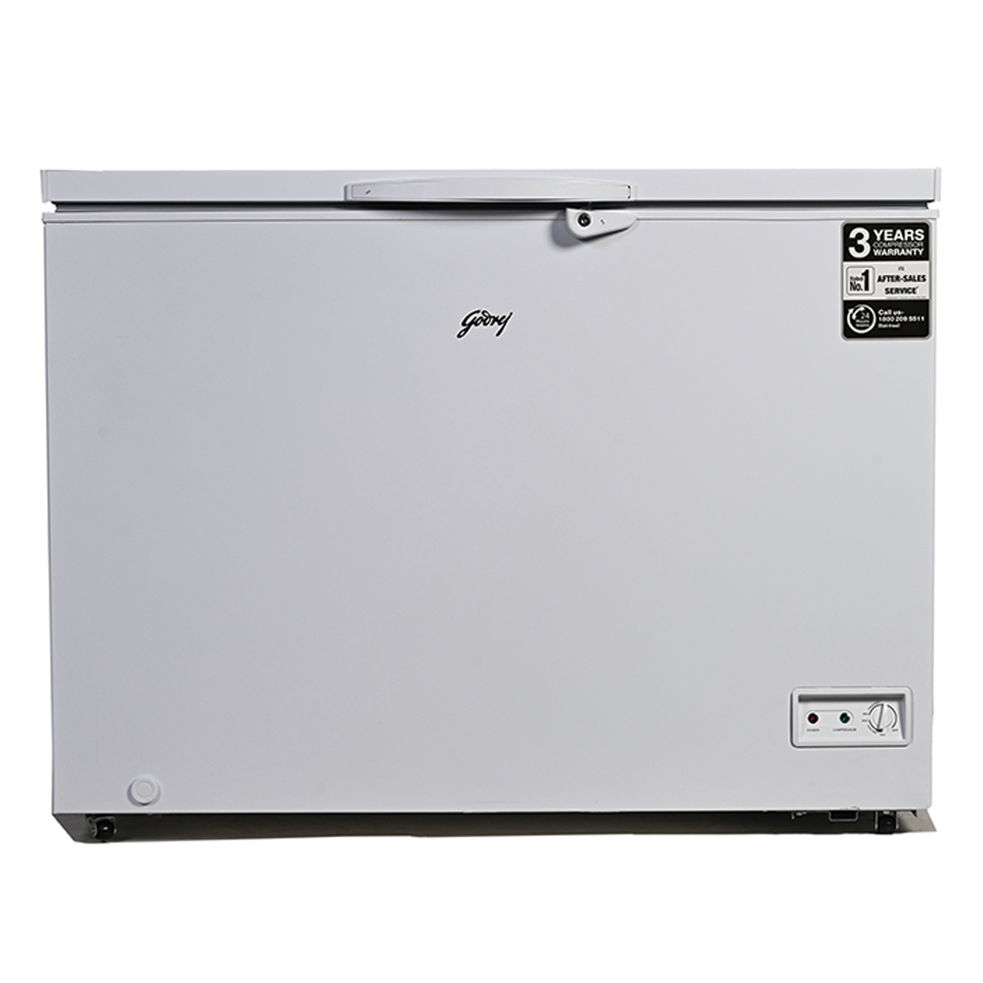 Godrej 300 Liter Chest Freezer (DHGCHW 310 R6DXB SLDG RW) model DHGCHW 310 R6DXB SLDG RW front view - GharOne Nepal